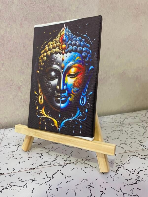 Art stand with machine made printing Canvas 5x7 Size