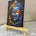 Art stand with machine made printing Canvas 5x7 Size